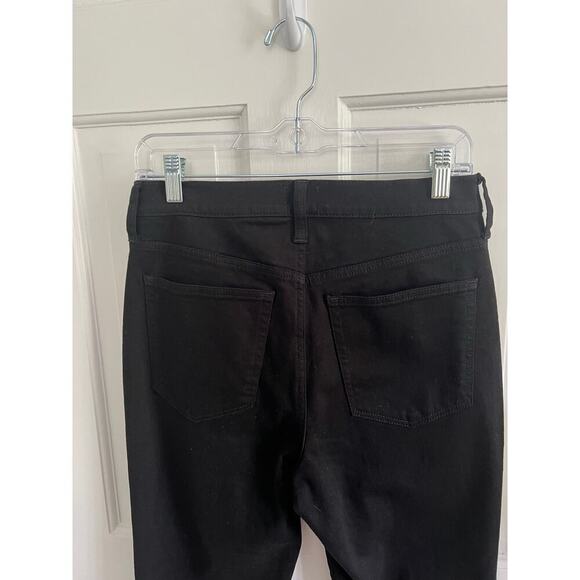 J.Crew Black Essential Straight Leg Jeans Women's 28 Flawed Dark Wash Denim - Picture 7 of 13